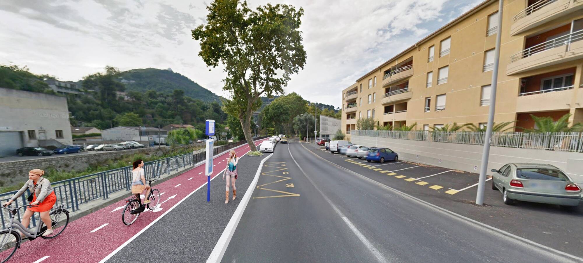 Depuis Saint-André-de-la-Roche, une piste cyclable va bientôt permettre de rejoindre Nice