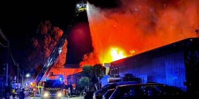Un feu d'entrepôt se déclare dans la nuit à Mougins
