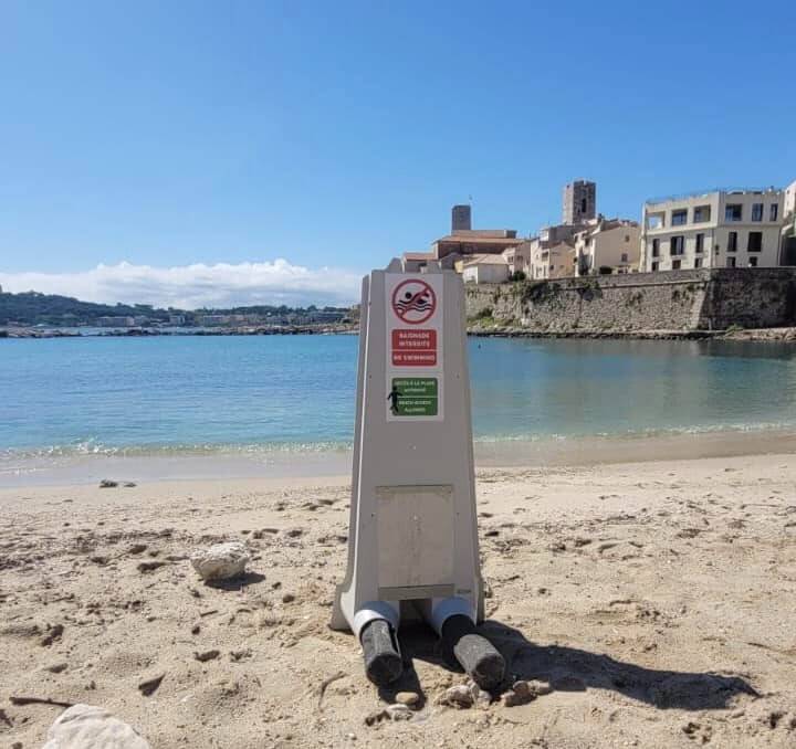 La baignade interdite sur au moins 13 plages des Alpes-Maritimes jusqu'à samedi