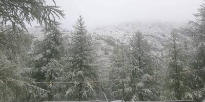 Les jolies images du passage de la neige ce mardi dans le Mercantour