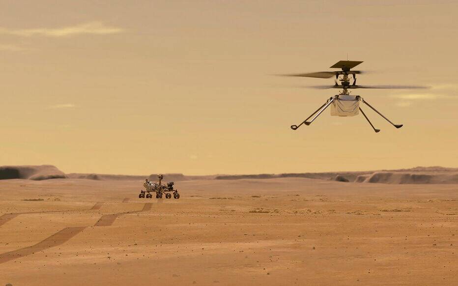 La Nasa a perdu le contact avec son hélicoptère sur Mars