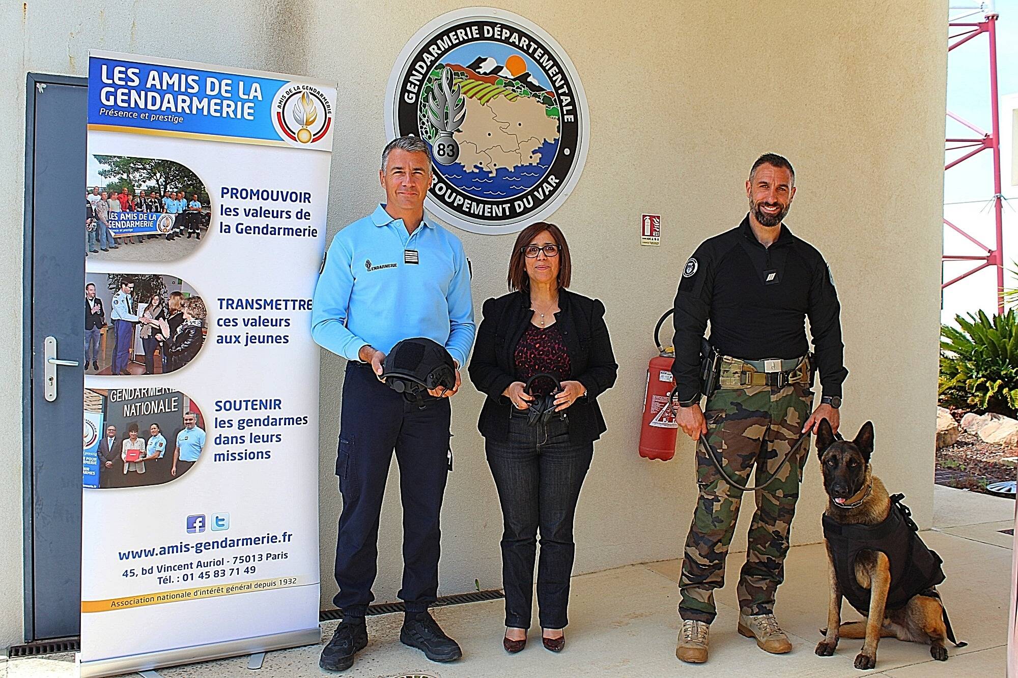 Les chiens de l'unité cynophile de la gendarmerie de La Valette mieux protégés grâce à ces nouveaux équipements de sécurité