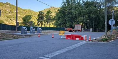 Elle avait été coupée plusieurs mois après un effondrement: la route entre Saint-Blaise et Levens à nouveau barrée depuis ce lundi matin
