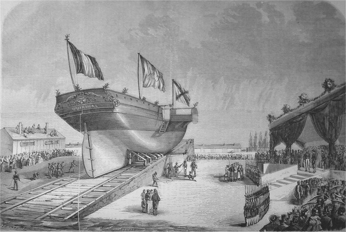 En 1857, le Grand-Duc Constantin, frère du tsar Alexandre II, fait appel aux chantiers navals de La Seyne