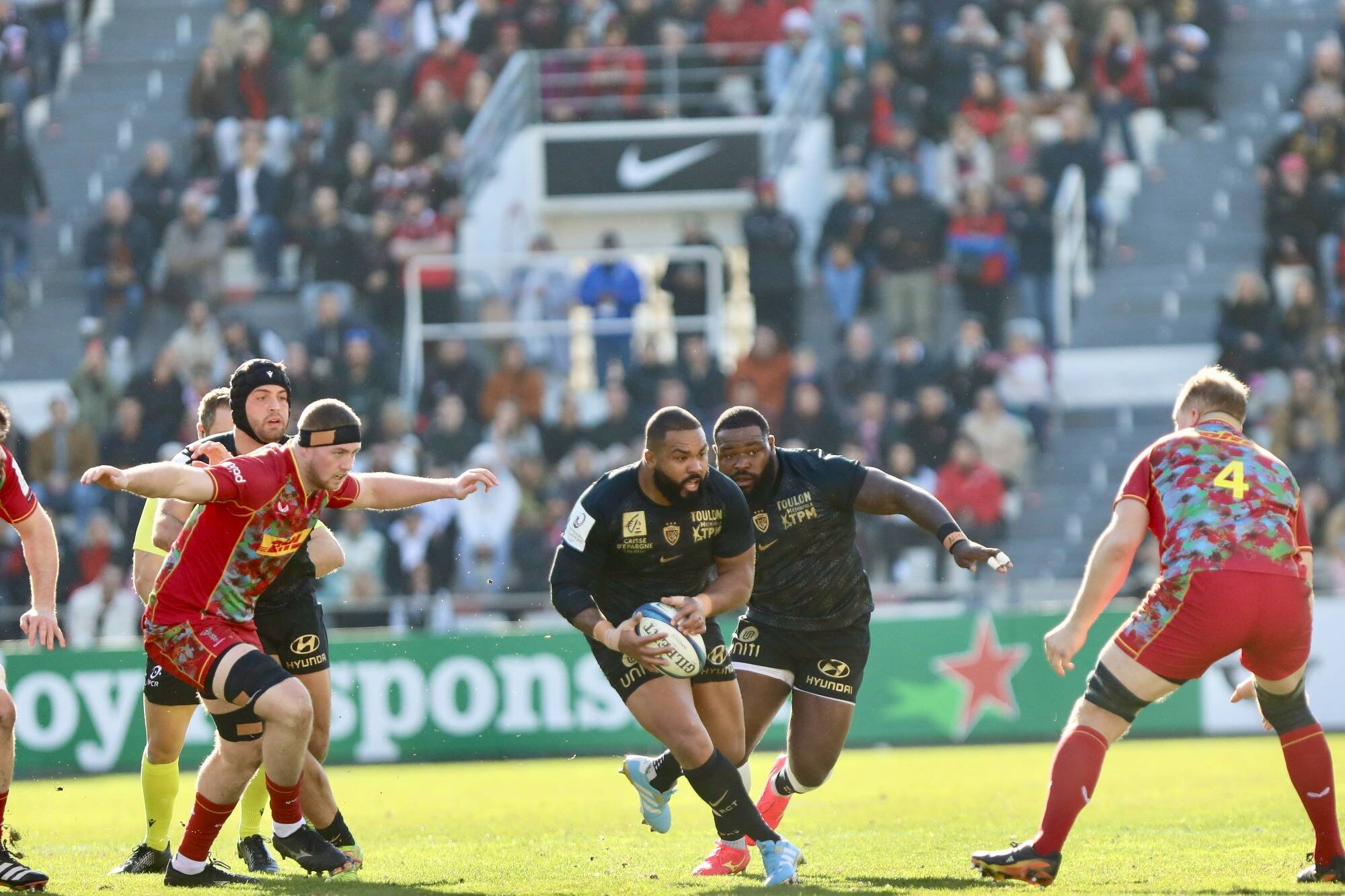 Toulon a déjà le bonus offensif à la mi-temps (26-0)