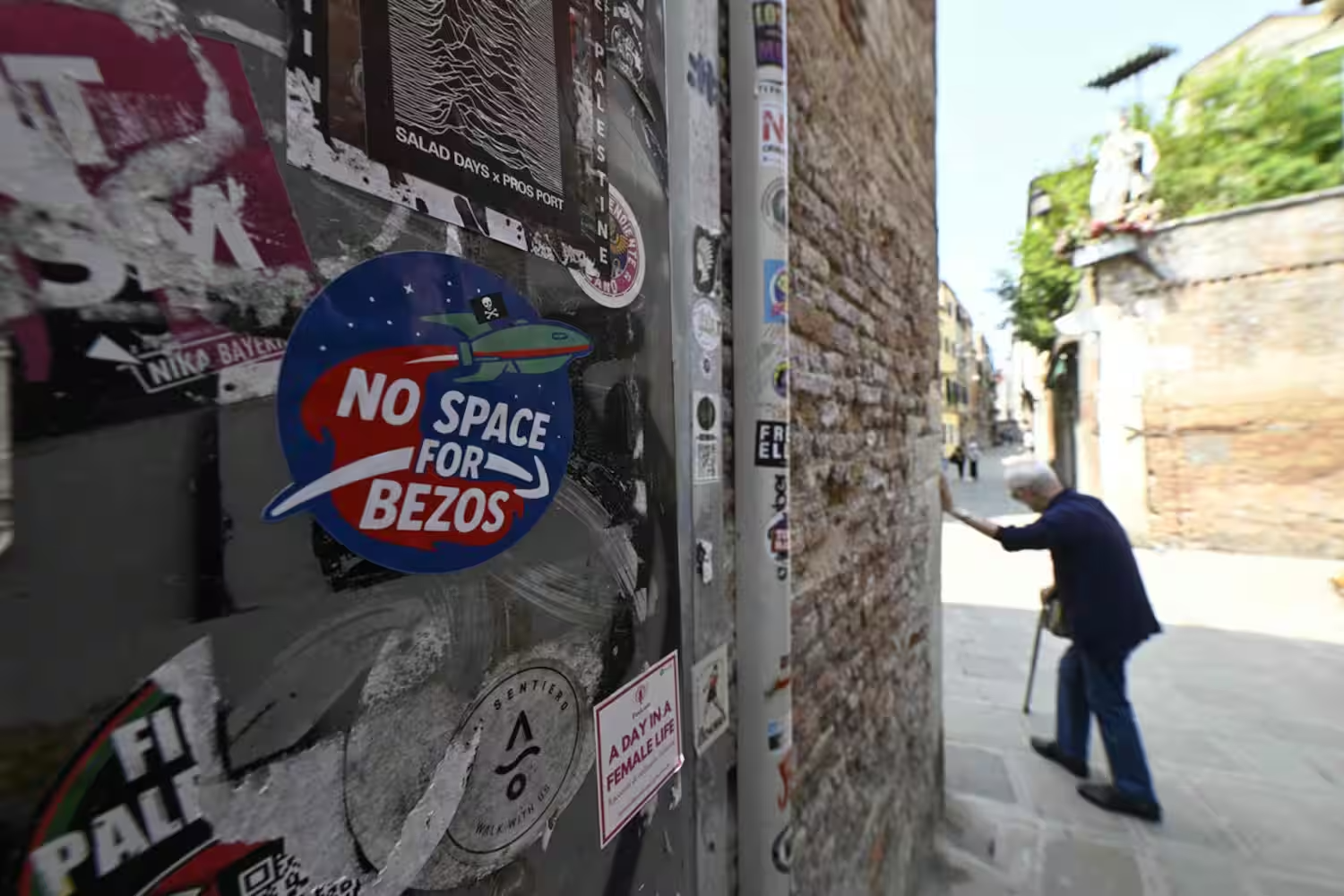 "Pas de place pour Bezos": le mariage du milliardaire hérisse à Venise