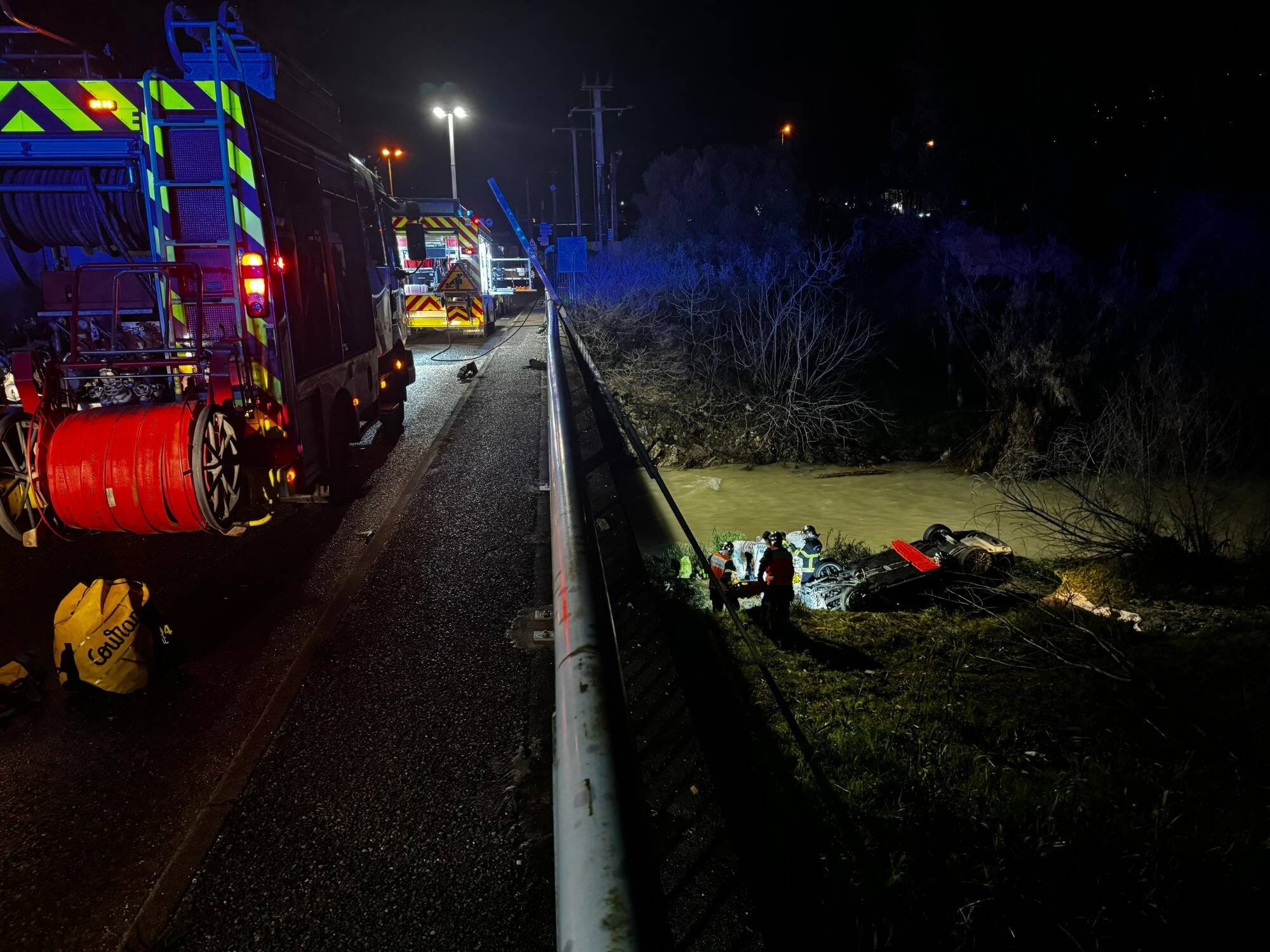 Une voiture tombe dans le Paillon, risque de perturbation du trafic ce vendredi matin sur la pénétrante