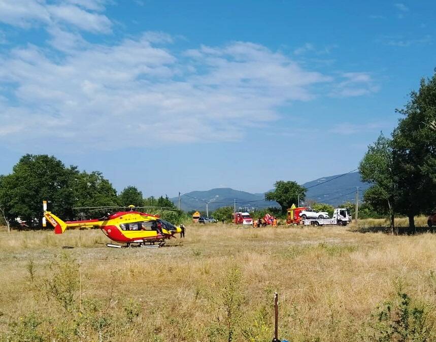 Trois blessés dont un grave après un accident de la route à Tourrettes