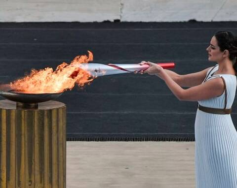 JEUX OLYMPIQUES : Dévoilement du parcours de la Flamme Olympique dans le  Var - Presse Agence Sport