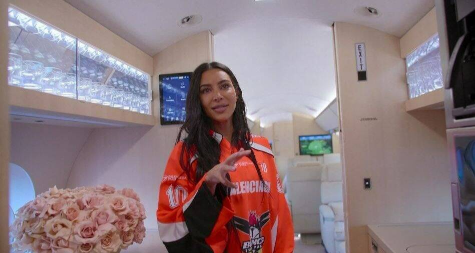 Le jet privé de Kim Kardashian s'est posé à l'aéroport de Nice Côte d'Azur, un engin assez extravagant