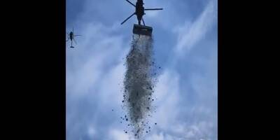 Un influenceur lâche 900.000 euros depuis un hélicoptère au-dessus d'un champ
