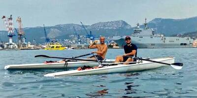 Mcfly et Carlito s'entrainent pour leur grande traversée vers la Corse dans le port de Toulon