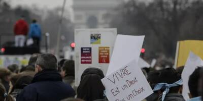 Des milliers de manifestants défilent à Paris ce dimanche contre l'euthanasie et l'avortement