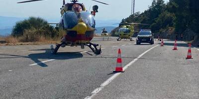 Ils circulaient à moto et ont chuté, un père et sa fille transportés par hélicoptère après un accident au nord de Grasse