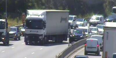 Un poids lourd en panne sur l'autoroute A8 perturbe la circulation à hauteur de Nice