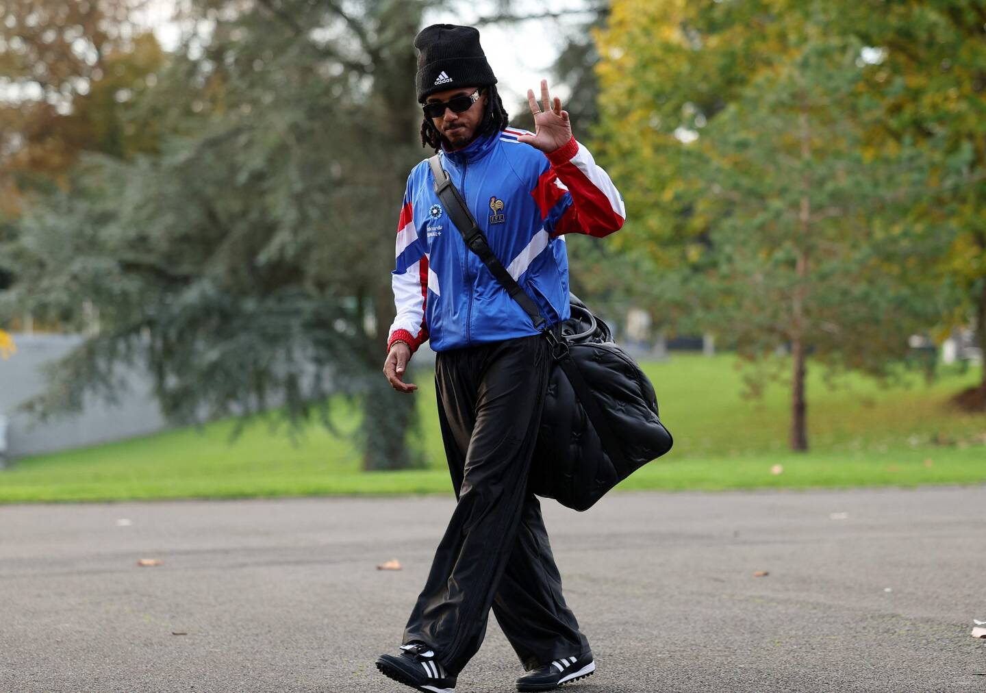 Jules Koundé à Clairefontaine, ce lundi 11 novembre. 