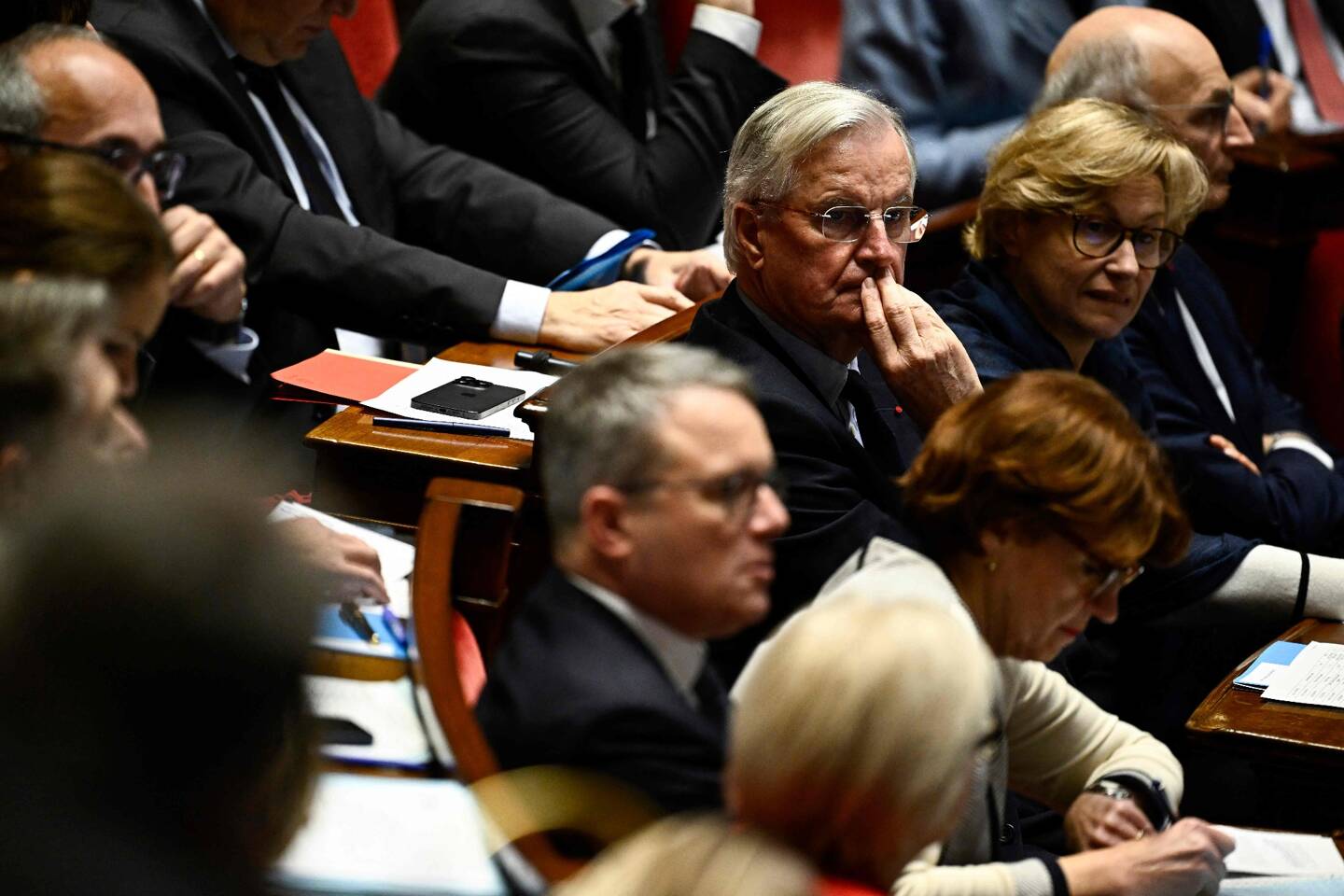 Michel Barnier, lors des questions au gouvernement ce mardi 3 décembre. 