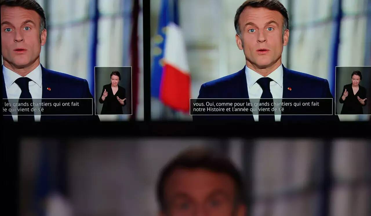 Les vSux présidentiels d'Emmanuel Macron ont rassemblé 9,7 millions de téléspectateurs