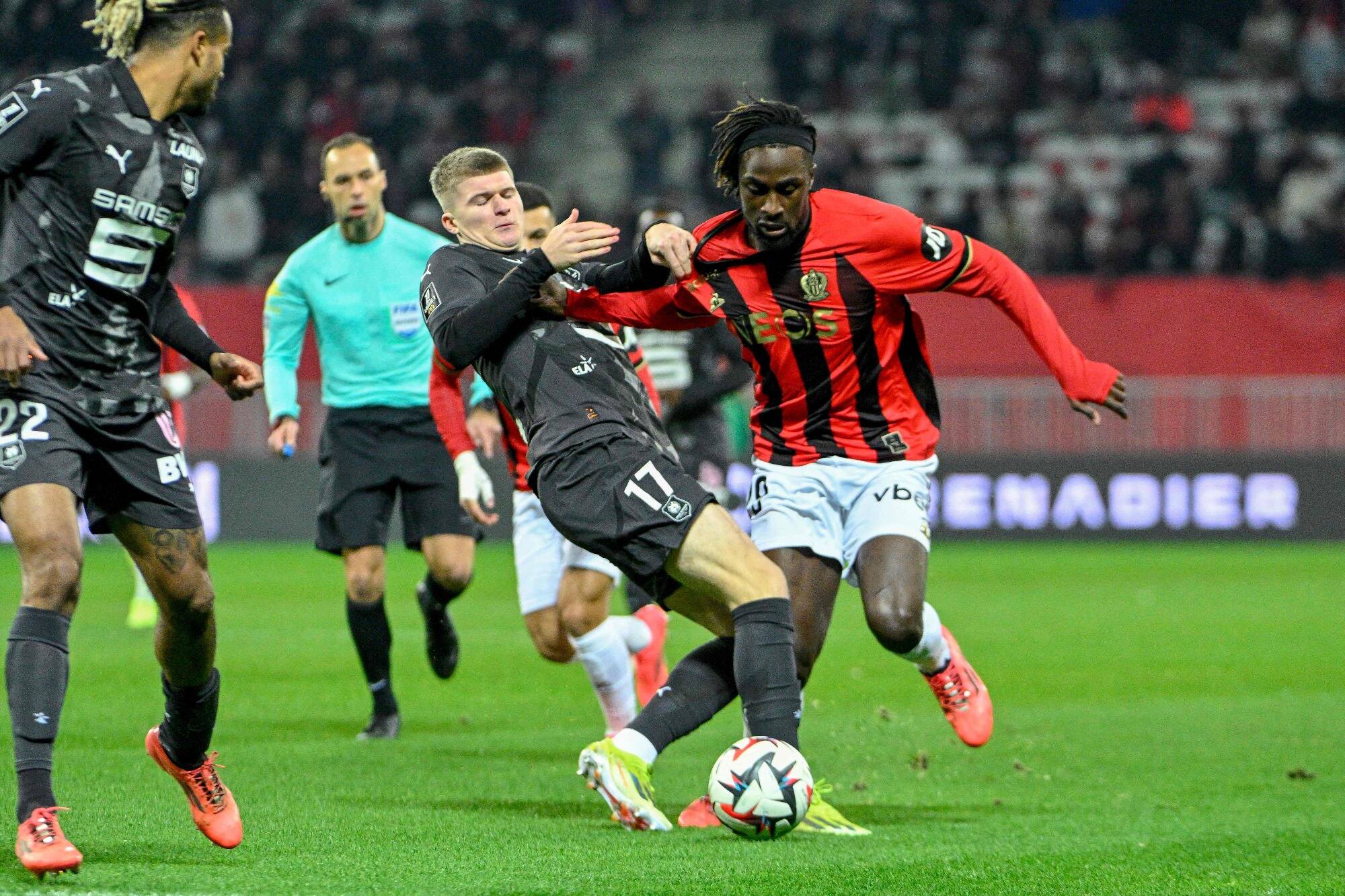 L'OGC Nice commence l'année par une belle victoire contre Rennes (3-2)