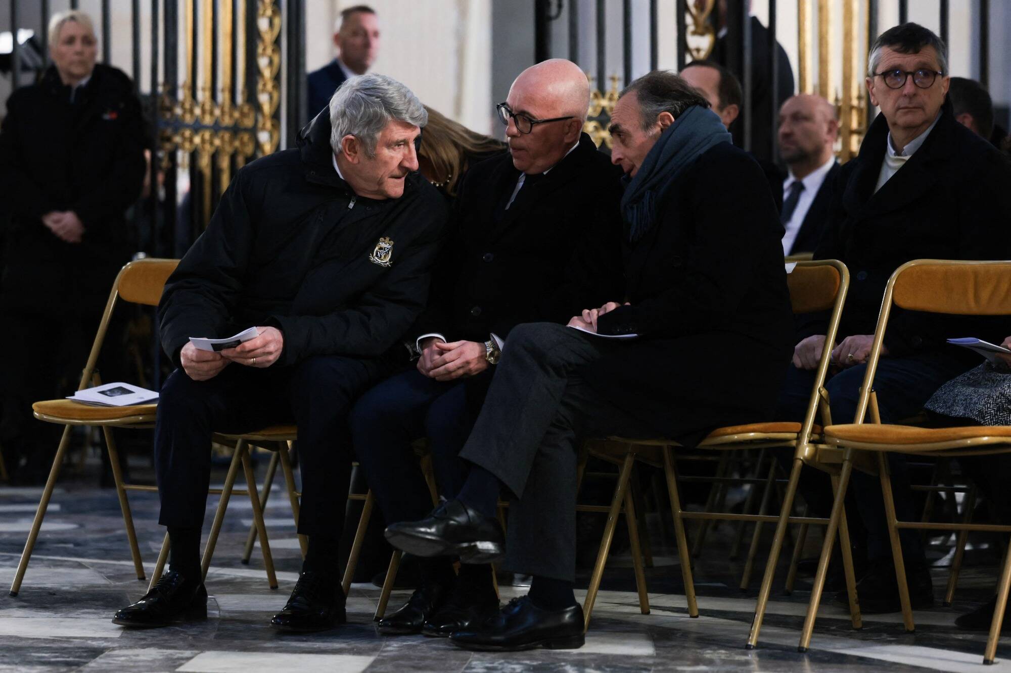 Le député des Alpes-Maritimes Eric Ciotti présent à la messe en hommage à Jean-Marie Le Pen à Paris
