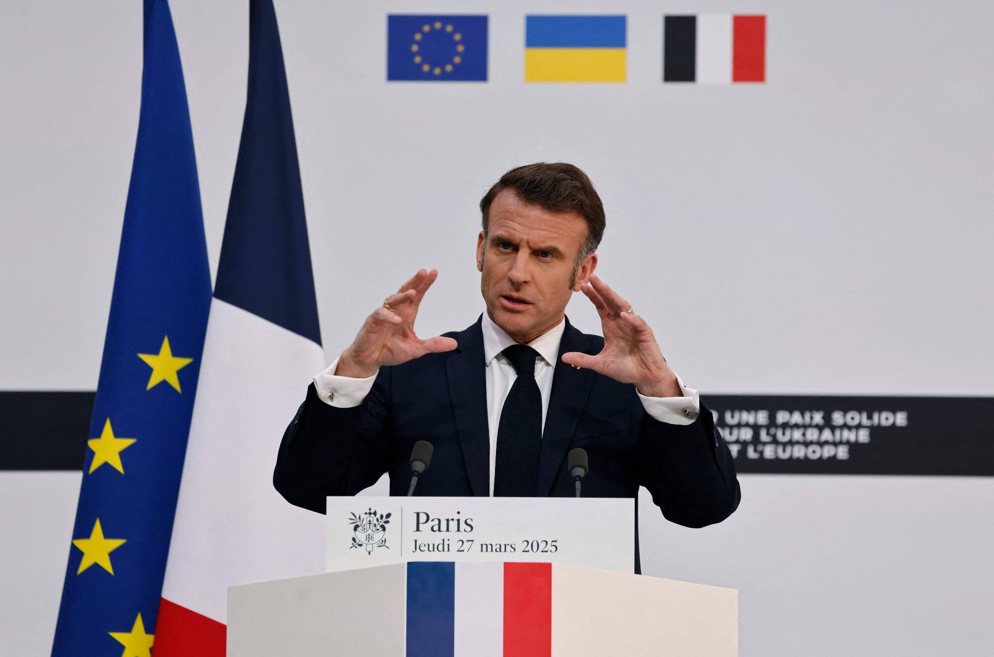 Sanctions contre la Russie, accords de paix, mission franco-britannique sur le terrain... ce qu'il faut retenir des annonces d'Emmanuel Macron après le sommet sur l'Ukraine