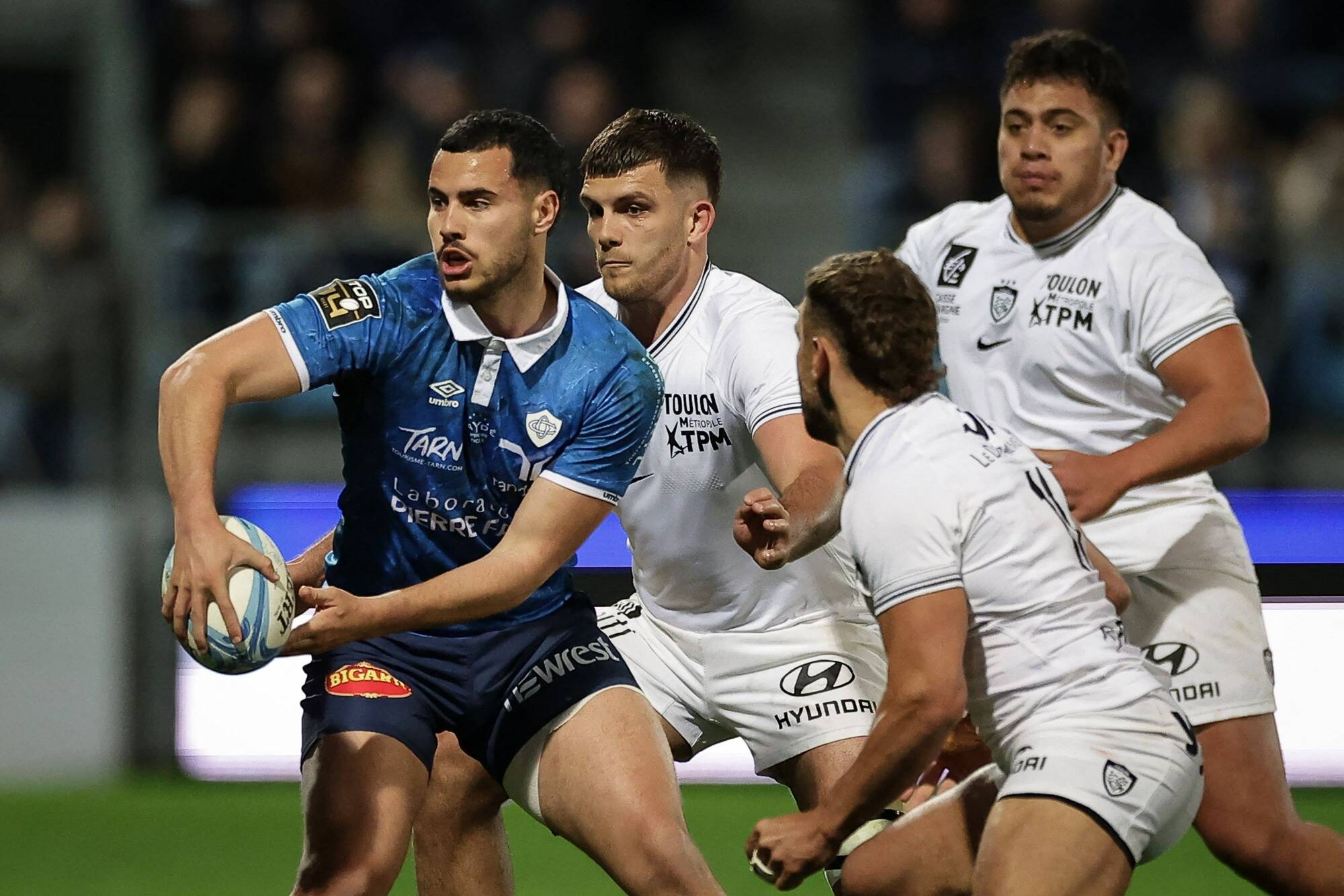 Toulon sous pression à Castres (22-14 à la mi-temps)