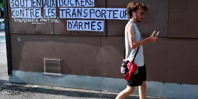 A Fos-sur-Mer, les dockers CGT bloquent trois conteneurs de composants militaires en partance pour Israël