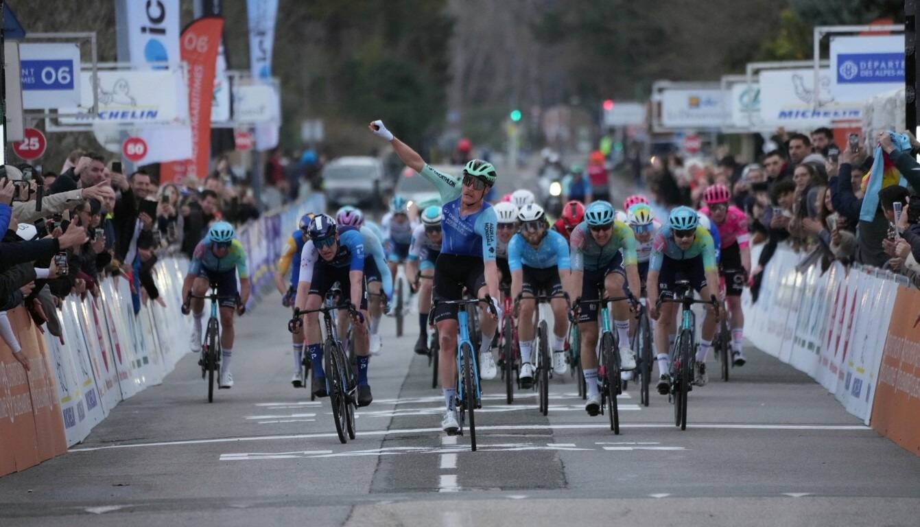 Dorian Godon vainqueur à Vence, l'Italien Christian Scaroni remporte le Tour des Alpes-Maritimes 2025