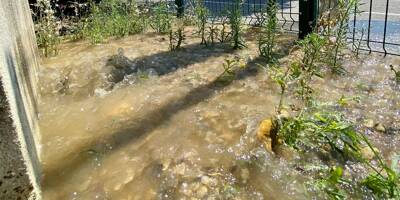 Une fuite d'eau alerte les riverains à Antibes