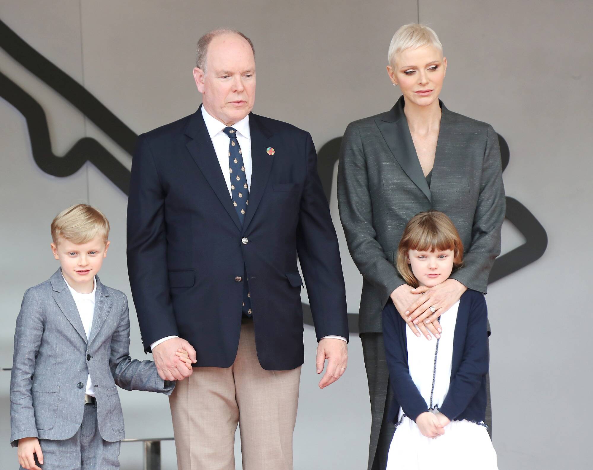 La princesse Charlène fait sa première apparition publique sur le podium du E-Prix à Monaco