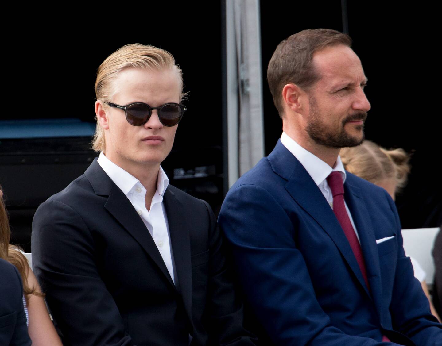 La famille royale de Norvège lors du jubilé de 25 ans de règne du roi Harald de Norvège à Trondheim, le 23 juin 2016.