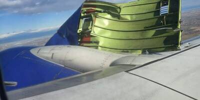 Nouvelle frayeur pour des passagers d'un Boeing: les impressionnantes images du capot du moteur d'un Boeing qui se disloque au décollage
