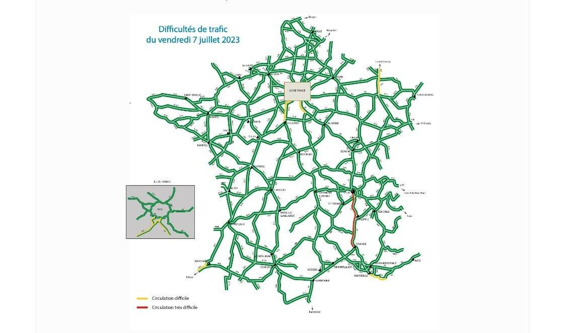 Départs en vacances: la circulation sera difficile dans la région ce vendredi, voici les prévisions de trafic détaillées