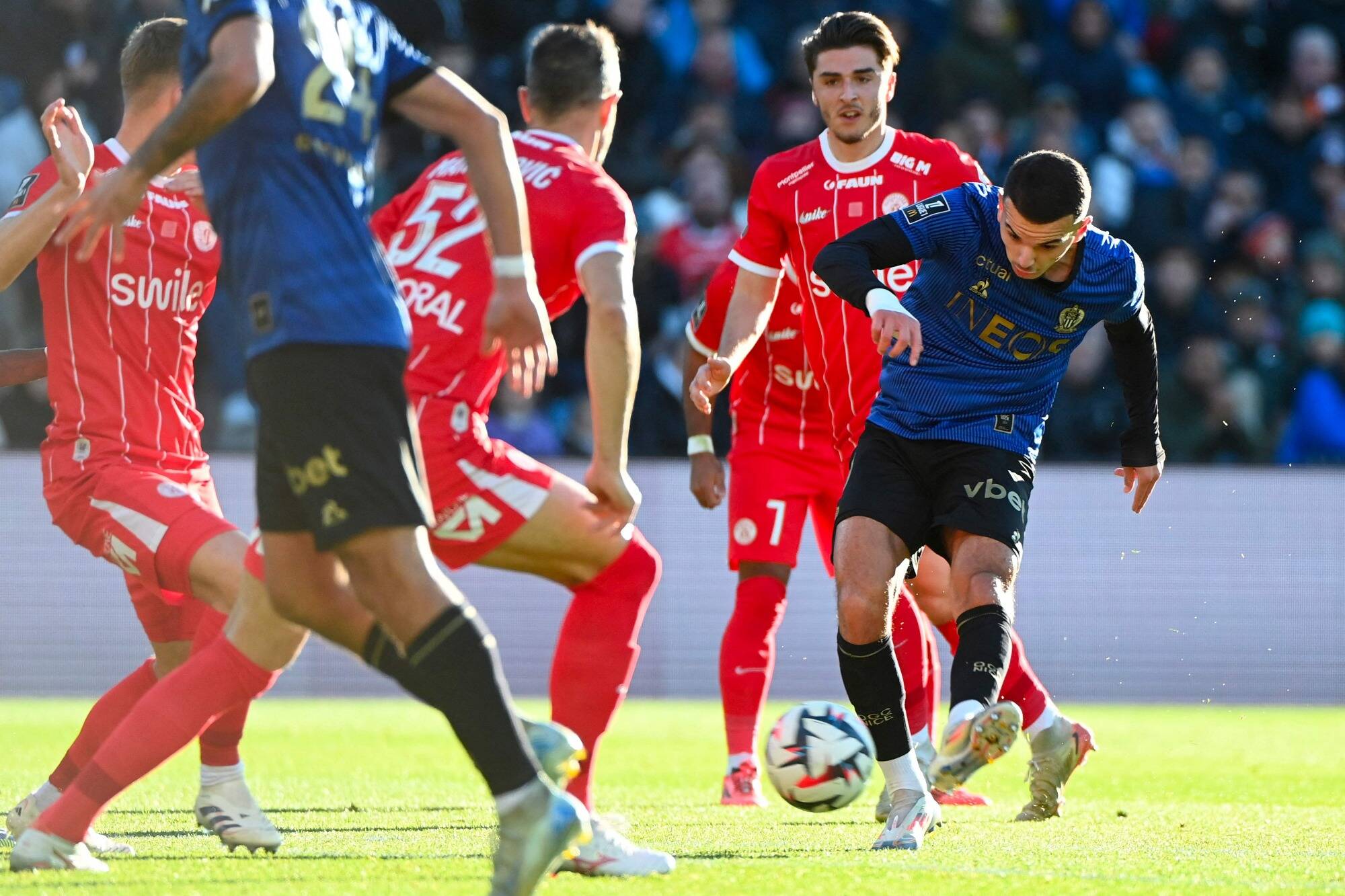 Repris après avoir mené à Montpellier, l'OGC Nice laisse filer deux points (2-2)