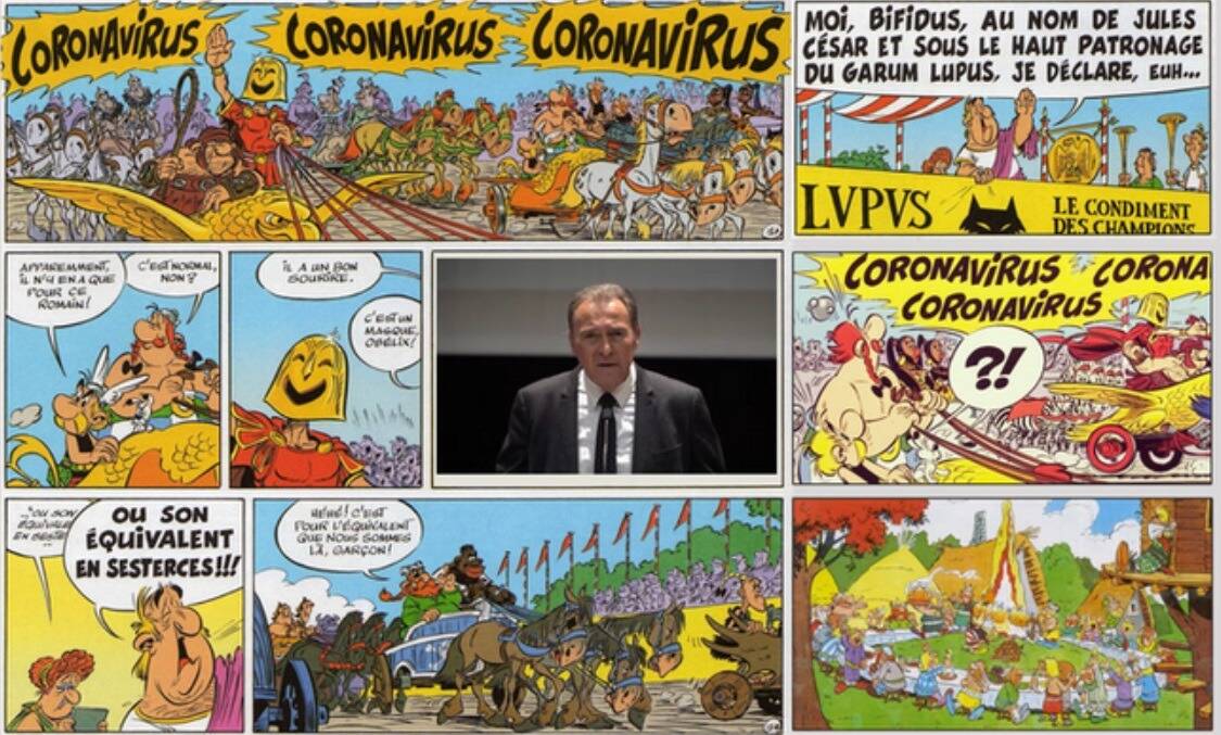 VIDEO. Le maire de Villeneuve-Loubet s'inspire d'Astérix... et de Coronavirus pour ses vSux 2021