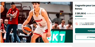 Décès d'un jeune basketteur de l'AS Monaco sur l'A8: une cagnotte ouverte pour la famille de Lorenzo Renou