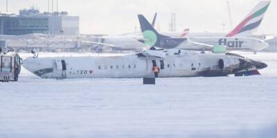 Accident spectaculaire d'un avion à Toronto: une nouvelle vidéo montre l'avion s'embraser et se retourner à l'atterrissage