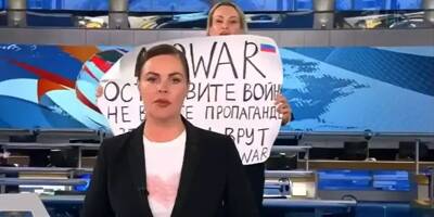 La journaliste russe Marina Ovsiannikova qui avait fait irruption sur le plateau du journal télévisé en Russie refuse l'offre d'asile en France
