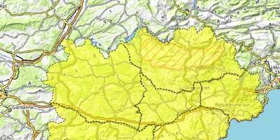 Accès déconseillé, la préfecture du Var appelle à la vigilance... Les monts toulonnais classés en alerte orange 