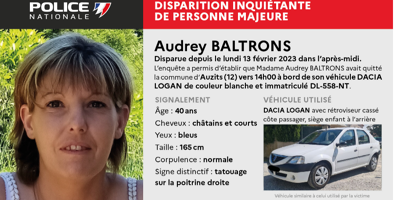 Une mère de famille disparue il y a plus de deux mois dans l'Aveyron reste introuvable