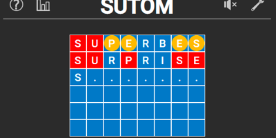Finalement, le jeu de lettres en ligne SUTOM, inspiré de l'émission Motus, ne disparaitra pas