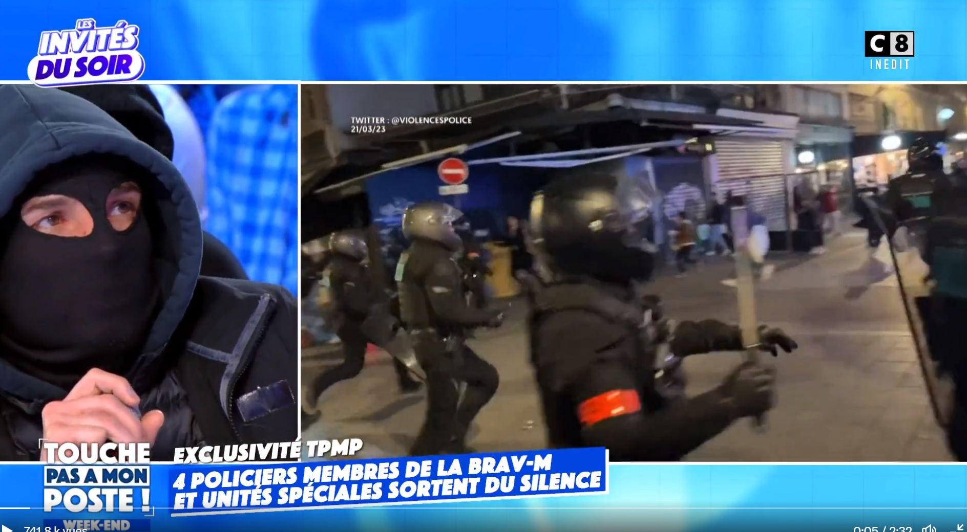 BRAV-M chez Hanouna: le préfet de police ouvre une enquête et saisit la justice après des doutes sur l'identité des invités cagoulés