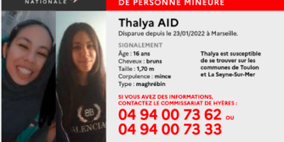 Un appel à témoins lancé dans le Var après la disparition de Thalya, 16 ans