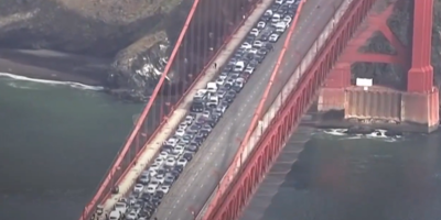 Le Golden Gate Bridge de San Francisco bloqué par des manifestants pro-palestiniens