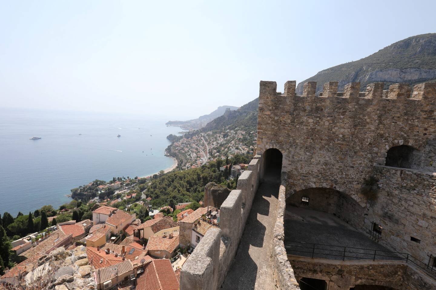 The view from the castle of Roquebrune Cap Martin is one of the 32 panoramas in the competition.  It's up to you to vote!