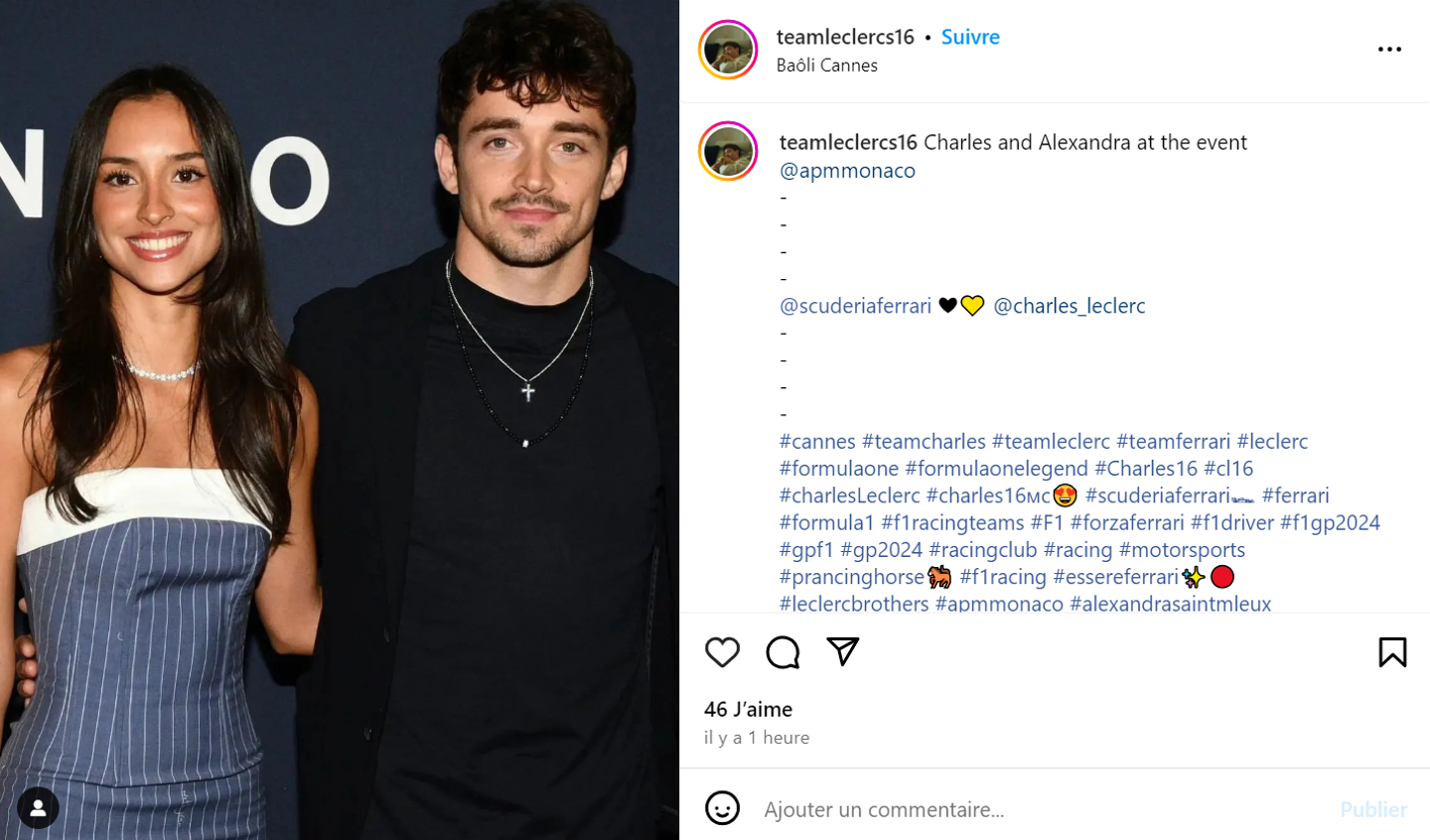 Le couple était à Cannes, ce mercredi soir, pour une soirée APM Monaco. 