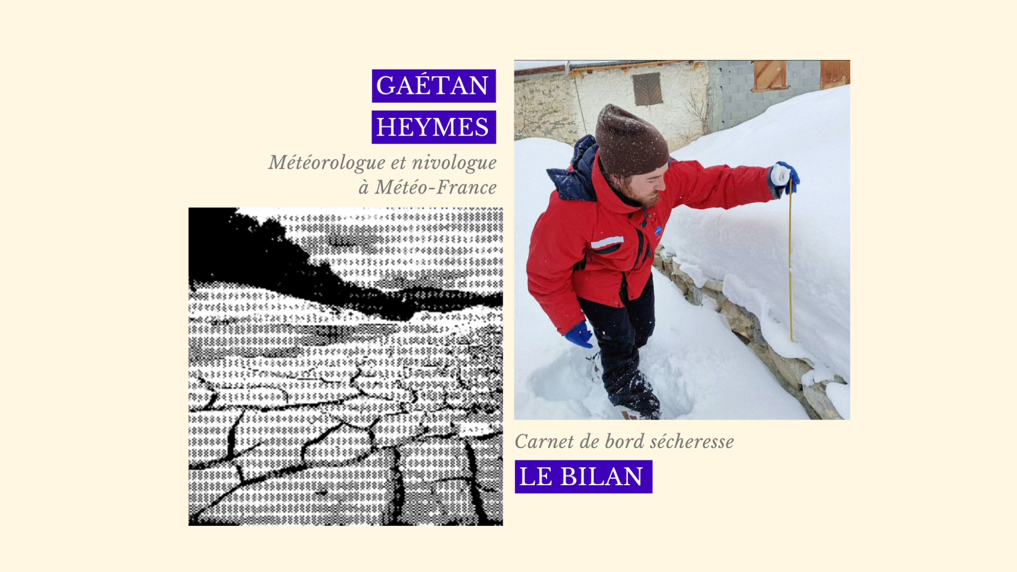 "Le bulletin météo ne doit plus juste servir à savoir comment s'habiller." Ce prévisionniste de Météo-France livre ses enseignements après la sécheresse record