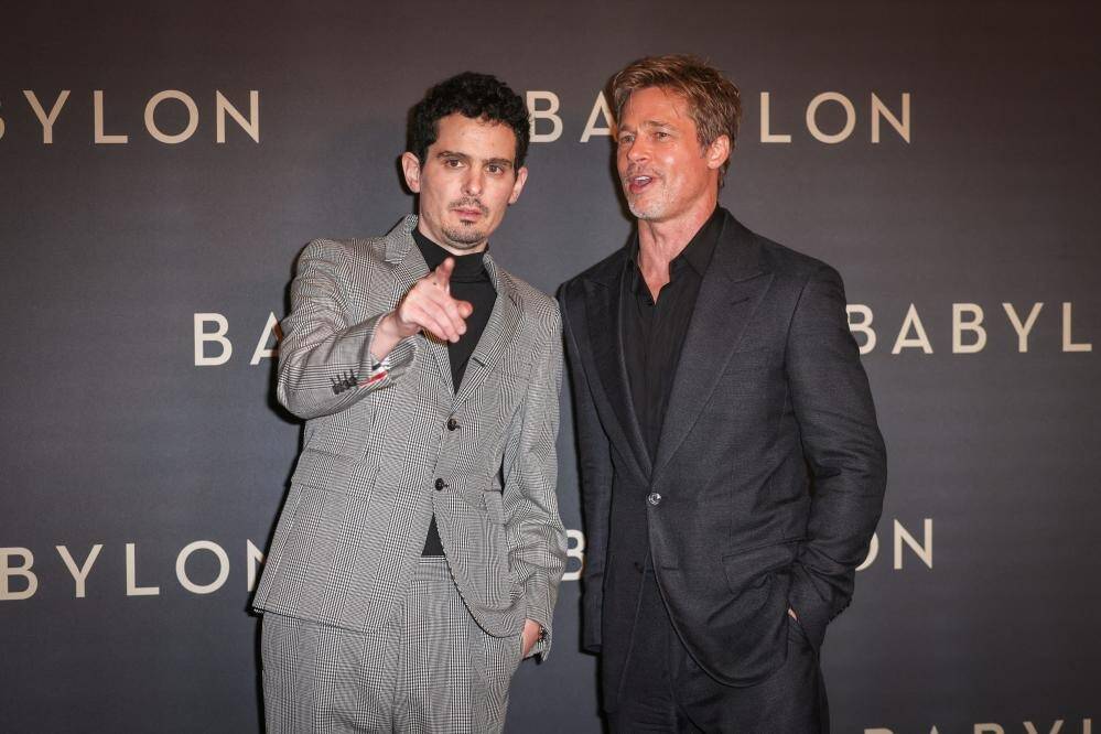 "L'endroit le plus magique du monde est un plateau de cinéma": l'interview de Brad Pitt et Damien Chazelle pour la sortie du film Babylon
