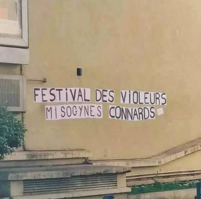 Il dénonce le Festival de Cannes avec des slogans féministes placardés sur les murs de Nice, le collectif Colleur.euses Niçois.es nous en dit plus sur son action