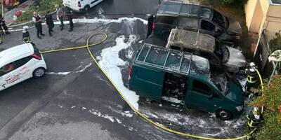 Défaillance technique ou acte criminel? Trois voitures ont brûlé à Cagnes-sur-Mer lundi matin
